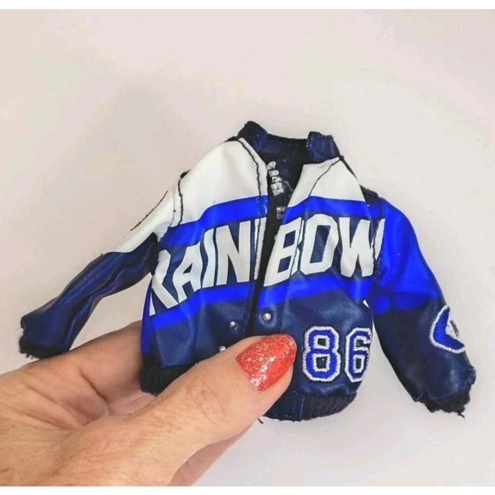 Rainbow High Doll Coco Vanderbalt Faux Leather Magic 86 Jacket Coat Outfit JJ